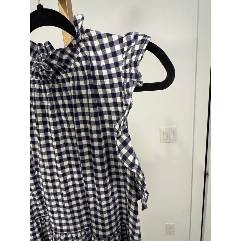 Felicite | Gingham Ruffle Neck Dress - Picture 4 of 8